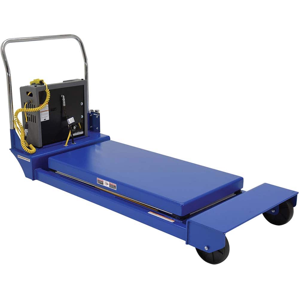 Vestil - Lifting Tables; Type: Lift Table ; Lift Style: Scissor ; Style: Hand Held Control ; Load Capacity (Lb.): 3000.000 ; Minimum Height (Inch): 10 ; Lift Height (Inch): 46 - Exact Tool & Supply