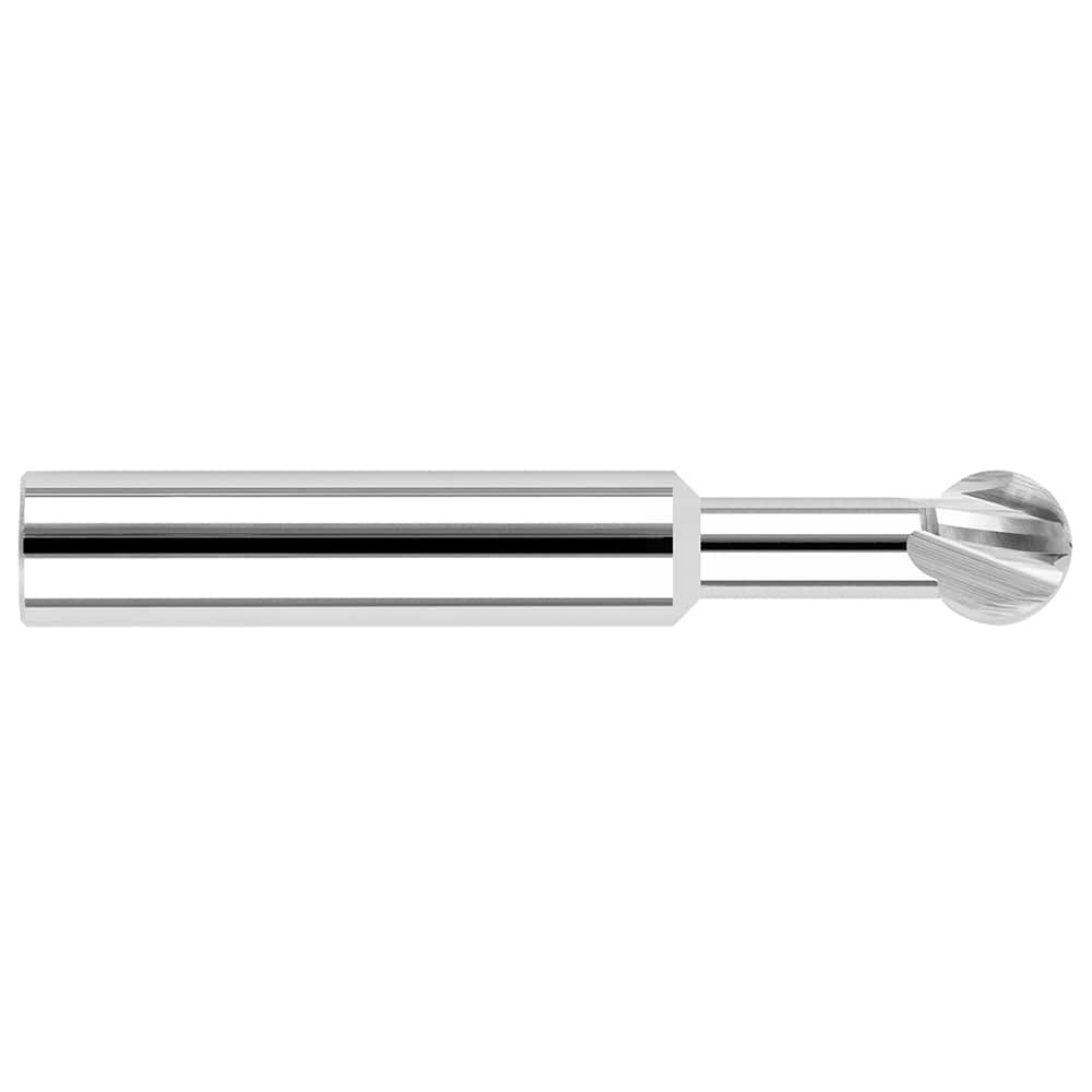 Harvey Tool - 1/16" Diam 270° Wrap Angle 0.053" LOC 2-Flute Uncoated Undercut End Mill - Exact Tool & Supply