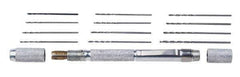 Excel - 12 Piece 0.135" Mini Pin Vise Set - 4" Long - Exact Tool & Supply