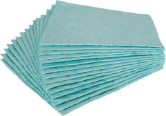 Brady SPC Sorbents - 21 Gal Capacity per Package, Chemical/Hazmat Pad - 1' Long x 1' Wide, Green, Polypropylene - Exact Tool & Supply