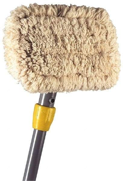 Rubbermaid - Gray Wall Washer Pad with Handle - 7 Inch Long Plastic Head, 60 Inch Long Handle - Exact Tool & Supply