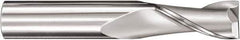 SGS - 4mm, 14mm LOC, 4mm Shank Diam, 50mm OAL, 2 Flute, Solid Carbide Square End Mill - Single End, Uncoated, Spiral Flute, 30° Helix, Centercutting, Right Hand Cut, Right Hand Flute, Series 3M - Exact Tool & Supply