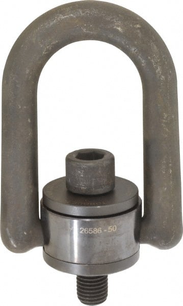 American Drill Bushing - 4,200 kgs. Load Capacity, 129-1/2 mm Wide x 187.2 mm High x 85.7 mm Opening, Extra Duty Center Pull Hoist Ring - Exact Tool & Supply