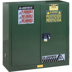 Justrite - 2 Door 1 Shelf 30 Gal Safety Cabinet for Flammable Substances - Exact Tool & Supply