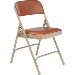 National Public Seating - Folding Chairs Pad Type: Folding Chair w/Vinyl Padded Seat Material: Vinyl; Steel - Exact Tool & Supply