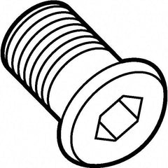 Kennametal - Hex Socket for Indexables - M5x0.8 & M8x0.75 Thread, For Use with Shims - Exact Tool & Supply