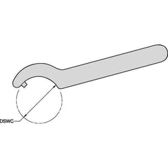 Kennametal - Milling Chuck Spanner Wrench - 1-1/2" & 2" Compatible Hole Diam - Exact Tool & Supply
