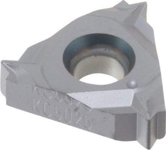 Kennametal - 16ER External Right Hand 14 UN Laydown Threading Insert - Grade KC5025, TiAlN Coated Carbide, 9.53mm Inscribed Circle - Exact Tool & Supply