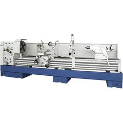 Summit - 26" Swing, 160" Between Centers, 120 Volt, Triple Phase Toolroom Lathe - 5MT Taper, 15 hp, 13 to 800 RPM, 6-1/8" Bore Diam, 54" Deep x 64" High x 244" Long - Exact Tool & Supply