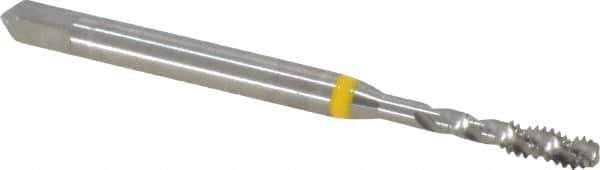 Guhring - #4-40 UNC 3 Flute 2B Modified Bottoming Spiral Flute Tap - Cobalt, Bright Finish, 1.882" OAL, Right Hand Flute, Right Hand Thread, Series 3904 - Exact Tool & Supply
