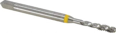 Guhring - #4-40 UNC 3 Flute 2B Modified Bottoming Spiral Flute Tap - Cobalt, Bright Finish, 1.882" OAL, Right Hand Flute, Right Hand Thread, Series 3904 - Exact Tool & Supply