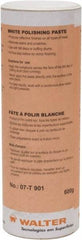 WALTER Surface Technologies - 5 oz Metal Polishing Compound - Compound Grade Ultra Fine, 1,500 Grit, White, For Fine Polishing, Use on Metal - Exact Tool & Supply