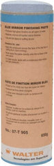 WALTER Surface Technologies - 5 oz Metal Polishing Compound - Compound Grade Ultra Fine, 2,000 Grit, Blue, For Mirror Finishing, Use on Metal - Exact Tool & Supply