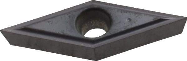 Kennametal - VBGT22X0 LF Grade KC5025 Carbide Turning Insert - TiAlN Finish, 35° Diamond, 1/4" Inscr Circle, 1/8" Thick, 0.002" Corner Radius - Exact Tool & Supply