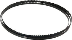 M.K. MORSE - 4 TPI, 7' 9-1/2" Long x 3/8" Wide x 0.025" Thick, Welded Band Saw Blade - High Carbon Steel, Toothed Edge, Raker Tooth Set, Flexible Back, Contour Cutting - Exact Tool & Supply