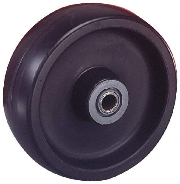 Albion - 6 Inch Diameter x 1-1/2 Inch Wide, Polyolefin Caster Wheel - 550 Lb. Capacity, 1-5/8 Inch Hub Length, 1/2 Inch Axle Diameter, Roller Bearing - Exact Tool & Supply
