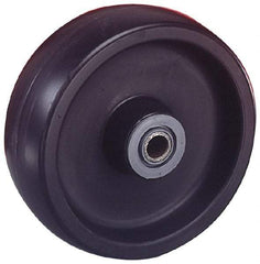 Albion - 6 Inch Diameter x 1-1/2 Inch Wide, Polyolefin Caster Wheel - 550 Lb. Capacity, 1-5/8 Inch Hub Length, 1/2 Inch Axle Diameter, Roller Bearing - Exact Tool & Supply