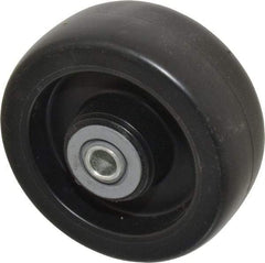 Albion - 5 Inch Diameter x 2 Inch Wide, Polyolefin Caster Wheel - 650 Lb. Capacity, 2-3/16 Inch Hub Length, 1/2 Inch Axle Diameter, Roller Bearing - Exact Tool & Supply