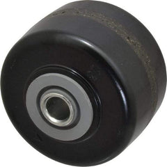 Albion - 3-1/4 Inch Diameter x 2 Inch Wide, Phenolic Caster Wheel - 700 Lb. Capacity, 2-3/16 Inch Hub Length, 1/2 Inch Axle Diameter, Roller Bearing - Exact Tool & Supply