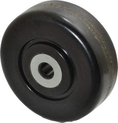 Albion - 3-1/2 Inch Diameter x 1-1/4 Inch Wide, Phenolic Caster Wheel - 400 Lb. Capacity, 1-3/8 Inch Hub Length, 1/2 Inch Axle Diameter, Roller Bearing - Exact Tool & Supply