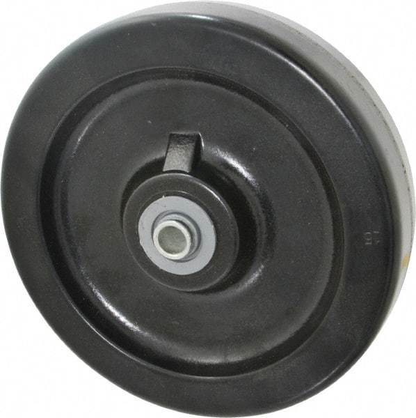 Albion - 8 Inch Diameter x 2 Inch Wide, Phenolic Caster Wheel - 1,400 Lb. Capacity, 2-3/16 Inch Hub Length, 1/2 Inch Axle Diameter, Roller Bearing - Exact Tool & Supply