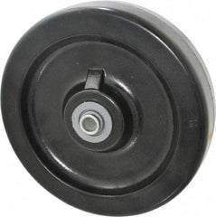 Albion - 8 Inch Diameter x 2 Inch Wide, Phenolic Caster Wheel - 1,400 Lb. Capacity, 2-3/16 Inch Hub Length, 1/2 Inch Axle Diameter, Roller Bearing - Exact Tool & Supply