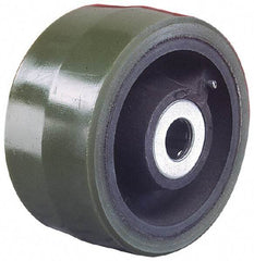 Albion - 6 Inch Diameter x 2-1/2 Inch Wide, Polyurethane Caster Wheel - 1,620 Lb. Capacity, 3-1/4 Inch Hub Length, 1-1/4 Inch Axle Diameter, Roller Bearing - Exact Tool & Supply