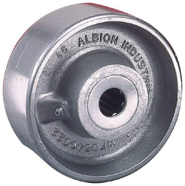 Albion - 12 Inch Diameter x 3-1/2 Inch Wide, Forged Steel Caster Wheel - 6,000 Lb. Capacity, 4-1/2 Inch Hub Length, 1-1/4 Inch Axle Diameter, Tapered Bearing - Exact Tool & Supply