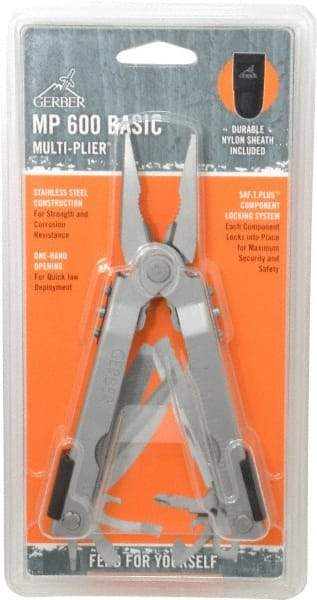 Gerber - 14 Piece, Multi-Tool Set - 6-1/2" OAL, 5" Closed Length - Exact Tool & Supply