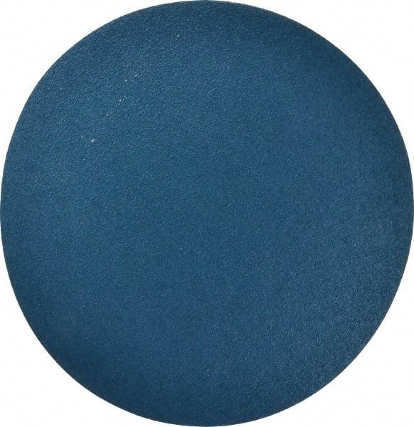 Superior Abrasives - 12" Diam, 40 Grit Zirconia Alumina Adhesive PSA Disc - Coarse Grade, Blue, X Weighted Backing, Flexible - Exact Tool & Supply