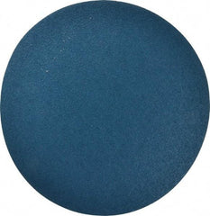 Superior Abrasives - 12" Diam, 40 Grit Zirconia Alumina Adhesive PSA Disc - Coarse Grade, Blue, X Weighted Backing, Flexible - Exact Tool & Supply