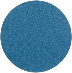 Superior Abrasives - 14" Diam, 40 Grit Zirconia Alumina Adhesive PSA Disc - Coarse Grade, Blue, Cloth Backing, Flexible - Exact Tool & Supply