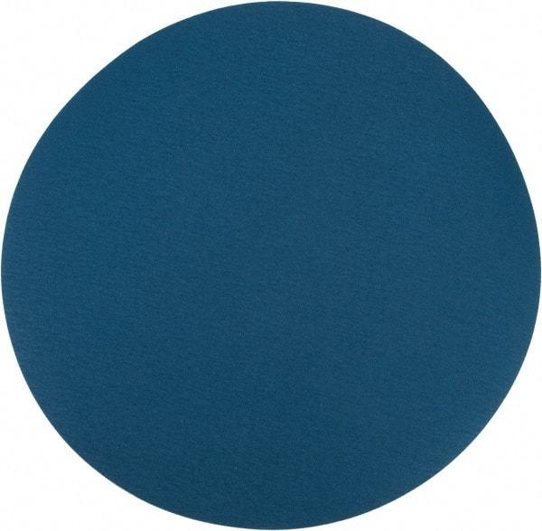 Superior Abrasives - 20" Diam, 80 Grit Zirconia Alumina Adhesive PSA Disc - Medium Grade, Blue, X Weighted Backing, Flexible - Exact Tool & Supply