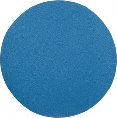 Superior Abrasives - 24" Diam, 40 Grit Zirconia Alumina Adhesive PSA Disc - Coarse Grade, Blue, X Weighted Backing, Flexible - Exact Tool & Supply
