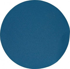 Superior Abrasives - 24" Diam, 80 Grit Zirconia Alumina Adhesive PSA Disc - Medium Grade, Blue, X Weighted Backing, Flexible - Exact Tool & Supply
