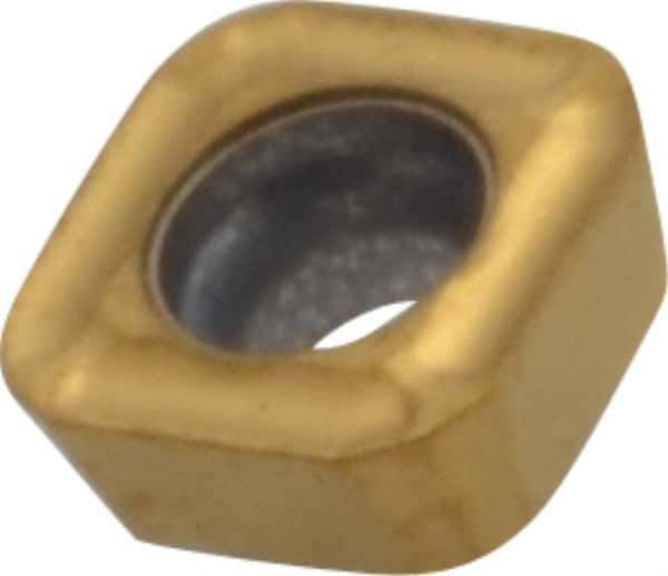 Seco - SPGX0502 C1 Grade T400D Carbide Indexable Drill Insert - TiAlN/TiN Finish, Square, 7/32" Inscribed Circle - Exact Tool & Supply