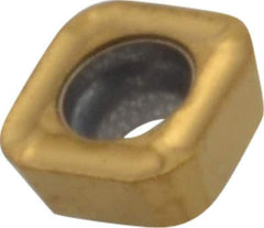 Seco - SPGX0502 C1 Grade T400D Carbide Indexable Drill Insert - TiAlN/TiN Finish, Square, 7/32" Inscribed Circle - Exact Tool & Supply