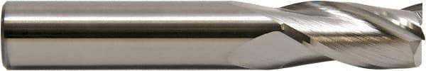 M.A. Ford - 10mm, 30mm LOC, 16mm Shank Diam, 89mm OAL, 3 Flute, Solid Carbide Square End Mill - Single End, TiCN Finish, 30° Helix, Centercutting, Right Hand Cut, Right Hand Flute, Series 116 - Exact Tool & Supply