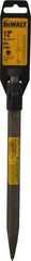 DeWALT - 12" OAL, 3/4" Shank Diam, Moil Point Chisel - Spline Drive, Spline Shank, Steel - Exact Tool & Supply
