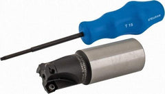 Kennametal - 1-1/4" Cutter Diam, 0.059" Max Depth of Cut, Indexable High-Feed Face Mill - 3.855" High, XD... 0904... Inserts, Series 7792 VXD - Exact Tool & Supply