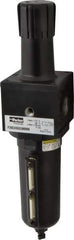 Parker - 3/4" NPT Port Heavy Duty 1 Piece Filter/Regulator FRL Unit - Metal Bowl, 250 SCFM, 250 Max psi, 15.95" High, Manual Drain - Exact Tool & Supply