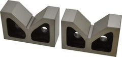 Value Collection - 2-3/16" Max Capacity, 90° Angle, Cast Iron V-Block - 4" Long x 1-9/16" Wide x 2-9/16" High, Sold as Matched Pair - Exact Tool & Supply