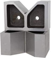 Value Collection - 5" Max Capacity, 90° Angle, Cast Iron V-Block - 10" Long x 5" Wide x 6-1/2" High, Sold as Matched Pair - Exact Tool & Supply