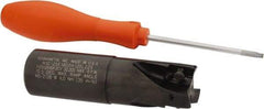 Kennametal - 1-1/4" Cut Diam, 18.03mm Max Depth of Cut, 1-1/4" Shank Diam, 115.06mm OAL, Indexable Square Shoulder End Mill - EC18.., EP18.. Inserts, Weldon Shank, 0° Lead Angle, Through Coolant - Exact Tool & Supply
