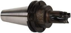 Kennametal - 1" Cut Diam, 14.73mm Max Depth of Cut, 144.45mm OAL, Indexable Square Shoulder End Mill - EC14.., EP14.. Inserts, CAT 40 Taper Shank, 0° Lead Angle, Through Coolant - Exact Tool & Supply