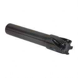 Kennametal - 1-1/2" Cut Diam, 14.48mm Max Depth of Cut, 1-1/4" Shank Diam, 203.2mm OAL, Indexable Square Shoulder End Mill - EC14.., EP14.. Inserts, Cylindrical Shank, 0° Lead Angle, Through Coolant - Exact Tool & Supply