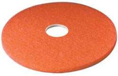 3M - Spray Buffing Pad - 17" Machine, Red Pad, Polyester - Exact Tool & Supply
