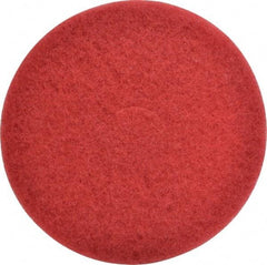 3M - Spray Buffing Pad - 14" Machine, Red Pad, Polyester - Exact Tool & Supply