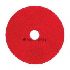 3M - Spray Buffing Pad - 20" Machine, Red Pad, Polyester - Exact Tool & Supply