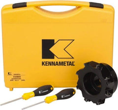 Kennametal - 8 Inserts, 5" Cut Diam, 1-1/2" Arbor Diam, 0.361" Max Depth of Cut, Indexable Square-Shoulder Face Mill - 0/90° Lead Angle, 2.38" High, SD.T 43.. Insert Compatibility, Series KSSM - Exact Tool & Supply